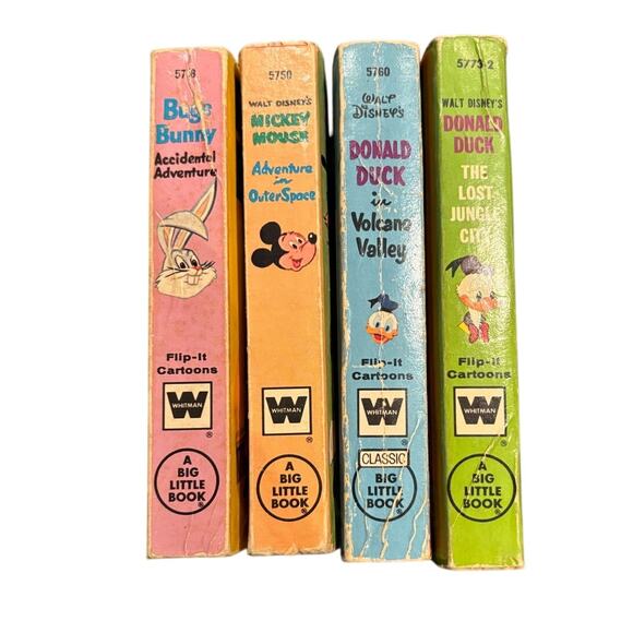 Vintage Lot of 4 Big Little Books, Mickey, Donald, Bugs 60's-70's - Picture 3 of 3
